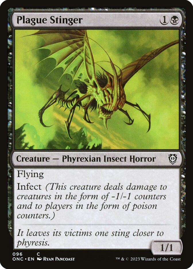 Plague Stinger 96/28 (Commander: Phyrexia: All Will Be One)  | Good Games Modbury