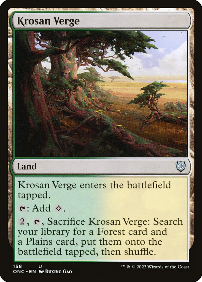 Krosan Verge 158/28 (Commander: Phyrexia: All Will Be One)  | Good Games Modbury
