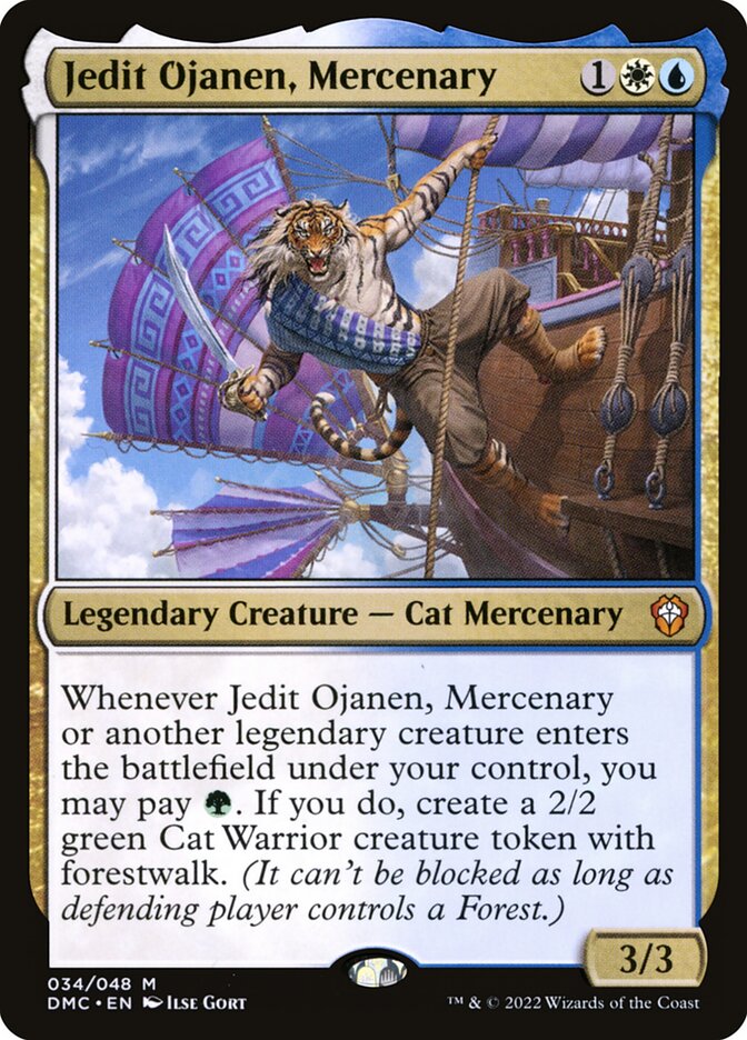 Jedit Ojanen, Mercenary 34 (Commander: Dominaria United)  - Foil | Good Games Modbury