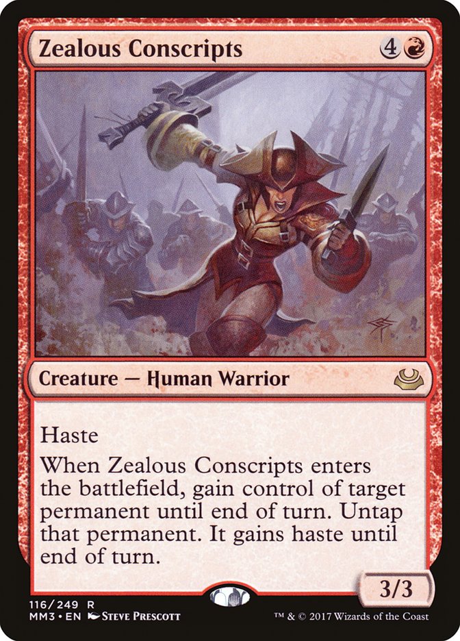 Zealous Conscripts 116/249 (Modern Masters 2017)  - Foil | Good Games Modbury