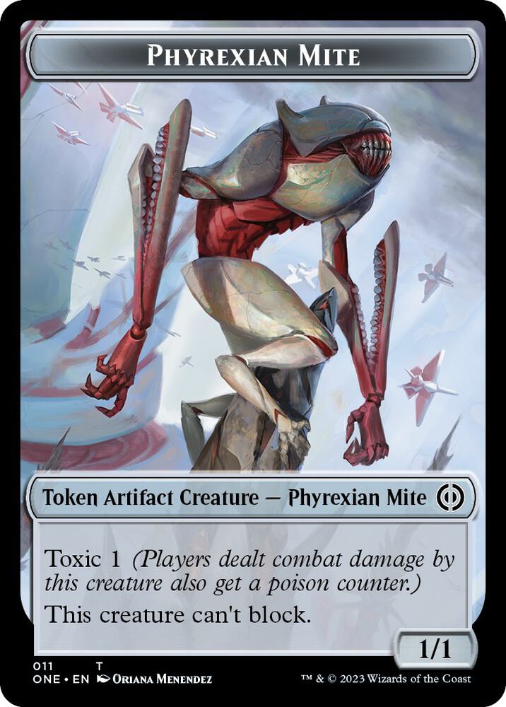 Phyrexian Mite Phyrexian Insect Double Sided Token 11 // 16 (Commander: Phyrexia: All Will Be One)  | Good Games Modbury