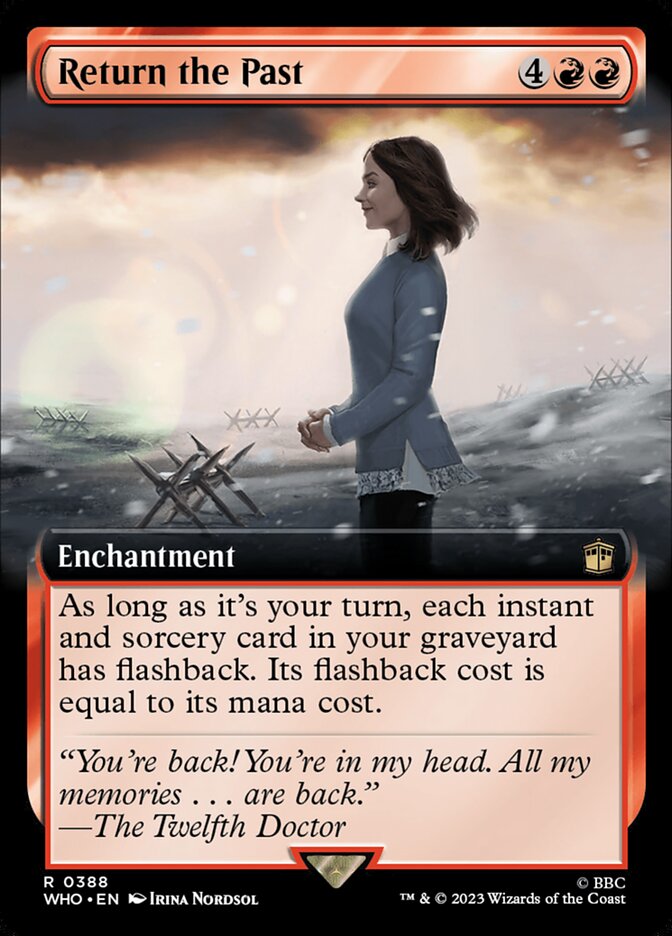 Return the Past Extended Art 388 (Universes Beyond: Doctor Who)  - Extended Art Foil | Good Games Modbury