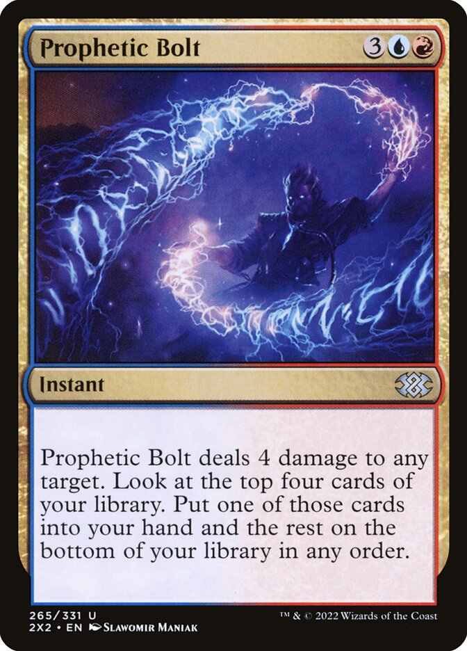 Prophetic Bolt 265/331 (Double Masters 2022)  - Foil | Good Games Modbury