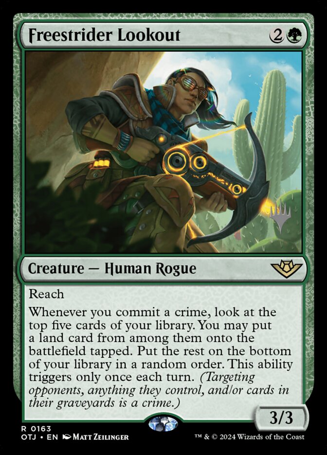 Freestrider Lookout 163 (Promo Pack: Outlaws of Thunder Junction)  - Foil | Good Games Modbury