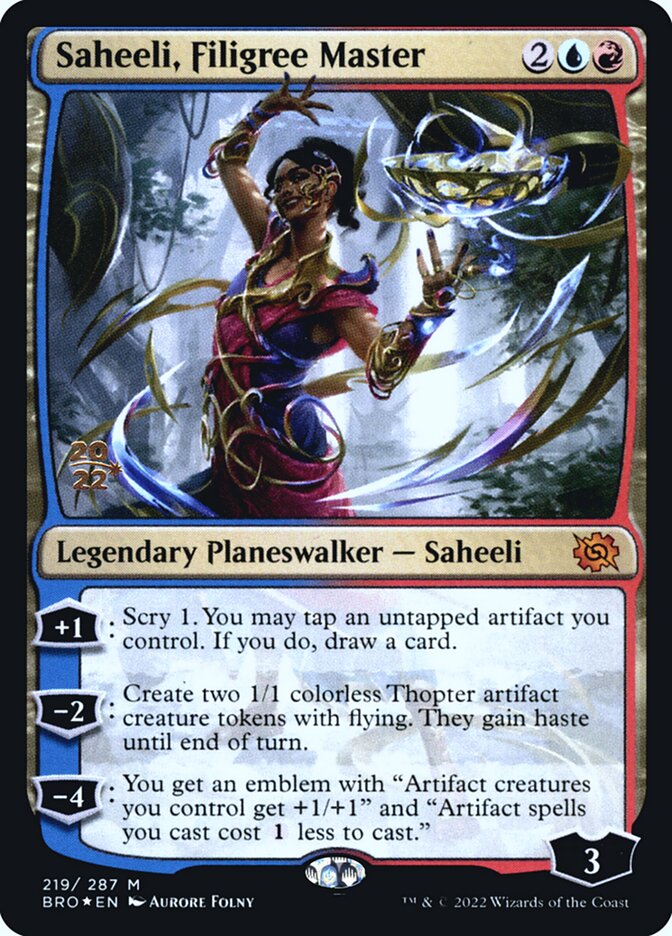 Saheeli, Filigree Master 219s/169 (Prerelease Cards)  - Foil | Good Games Modbury