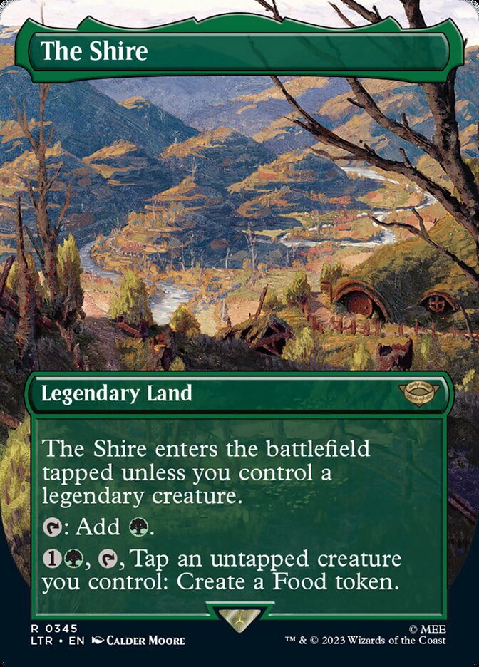 The Shire 345 (Universes Beyond: The Lord of the Rings: Tales of Middle-earth)  - Borderless Foil | Good Games Modbury