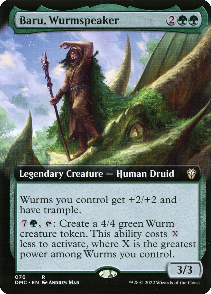 Baru, Wurmspeaker 76/50 (Commander: Dominaria United)  - Foil | Good Games Modbury