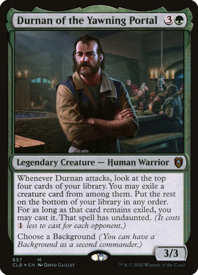 Durnan of the Yawning Portal 657/361 (Commander Legends: Battle for Baldur's Gate)  - Foil | Good Games Modbury