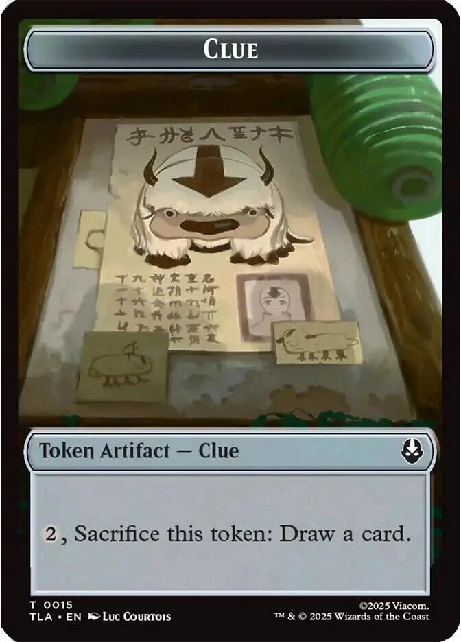 Clue Spirit Double Sided Token 15 // 3 (Avatar: The Last Airbender)  | Good Games Modbury