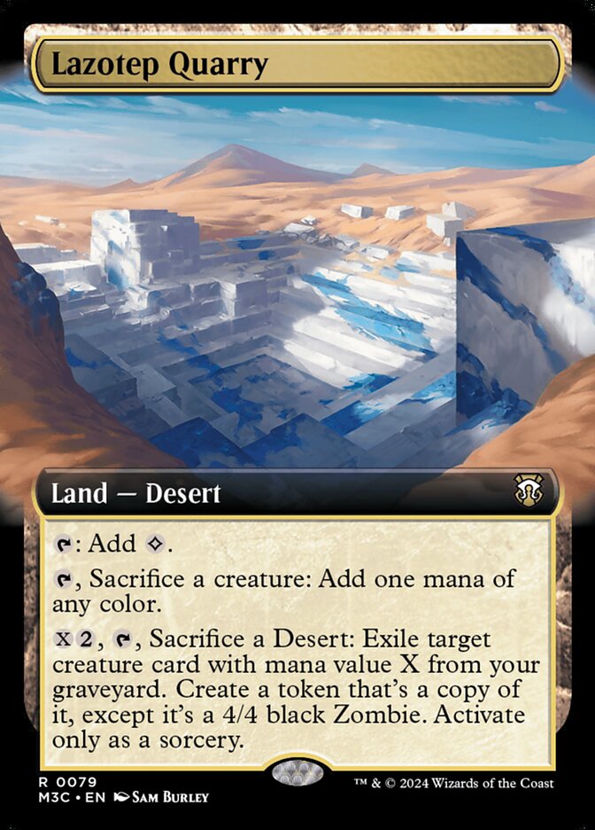 Lazotep Quarry 79/411 (Commander: Modern Horizons 3)  - Extended Art | Good Games Modbury
