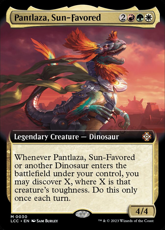 Pantlaza, Sun-Favored 30 (Commander: The Lost Caverns of Ixalan)  - Extended Art | Good Games Modbury