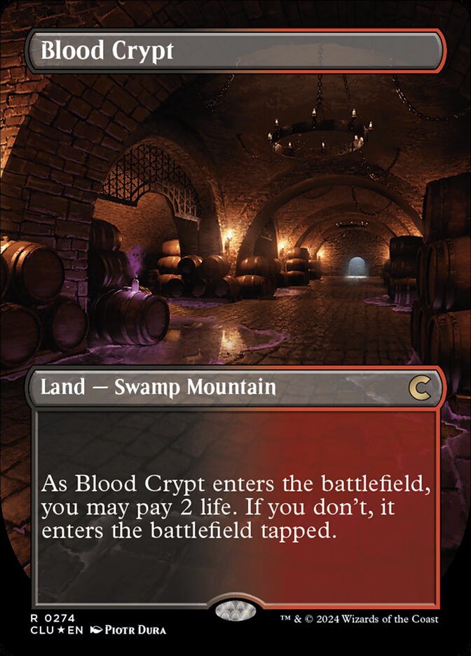 Blood Crypt 274/284 (Ravnica: Clue Edition)  - Foil | Good Games Modbury