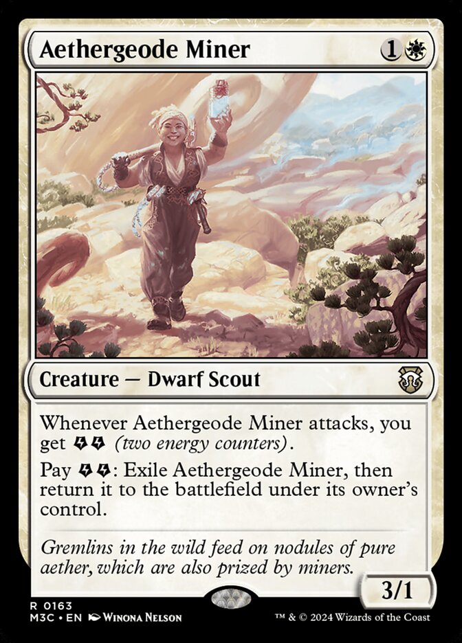 Aethergeode Miner 163/411 (Commander: Modern Horizons 3)  | Good Games Modbury