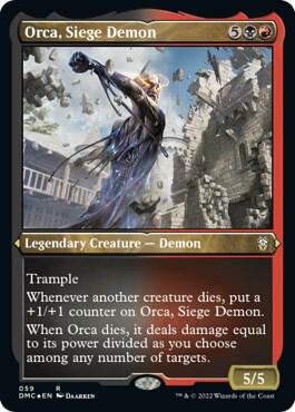 Orca Siege Demon Foil Etched 59 (Commander: Dominaria United)  - Foil | Good Games Modbury