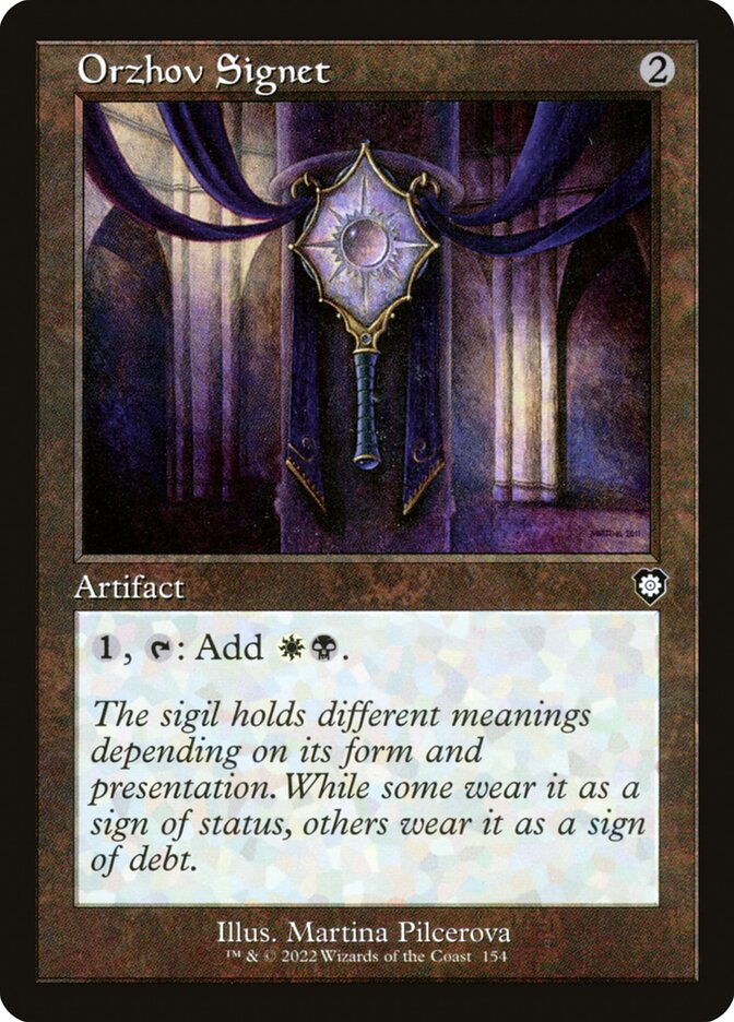 Orzhov Signet 154 (Commander: The Brothers' War)  | Good Games Modbury