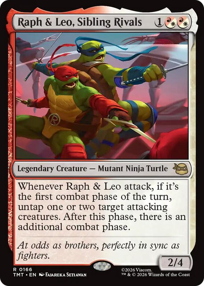 Raph and Leo Sibling Rivals 166 (Teenage Mutant Ninja Turtles)  - Foil | Good Games Modbury