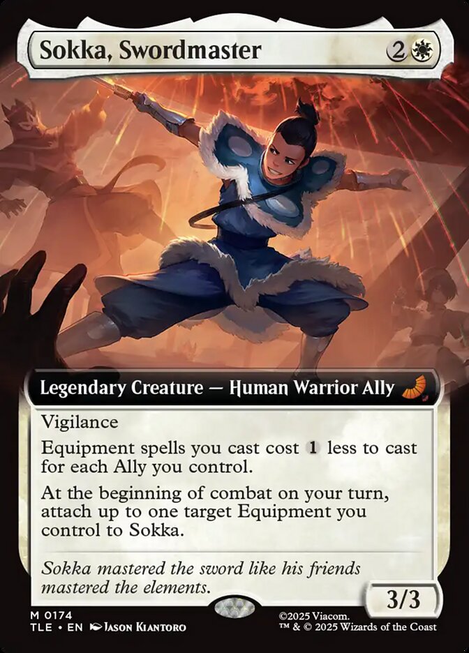 Sokka, Swordmaster 174/317 (Avatar: The Last Airbender: Eternal-Legal)  - Extended Art Foil | Good Games Modbury