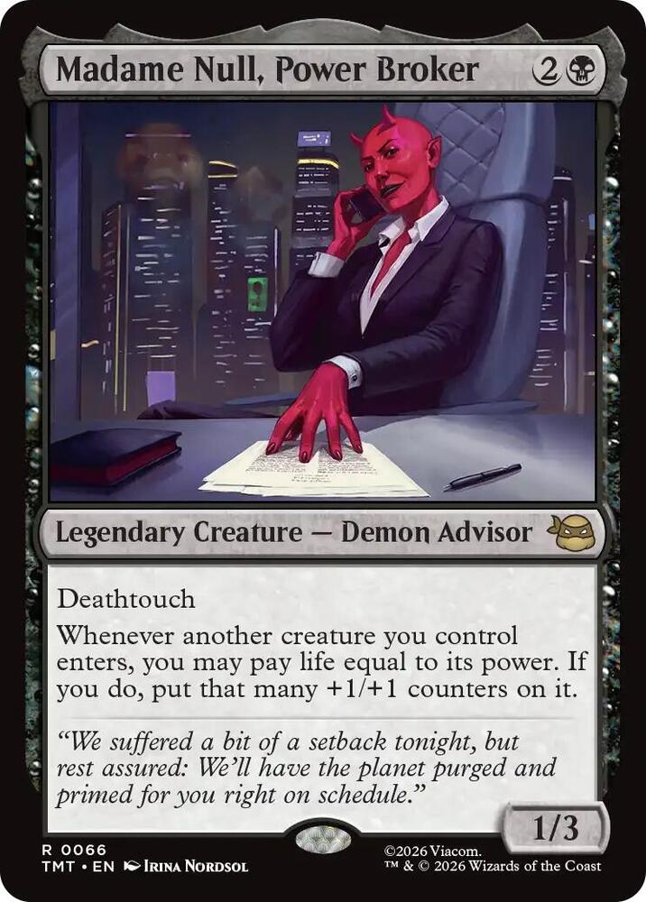Madame Null, Power Broker 66 (Teenage Mutant Ninja Turtles)  - Foil | Good Games Modbury