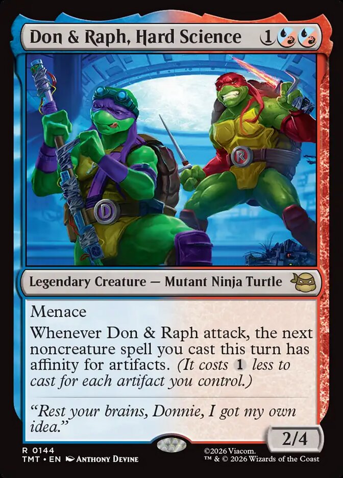 Don and Raph, Hard Science 144/190 (Teenage Mutant Ninja Turtles)  | Good Games Modbury