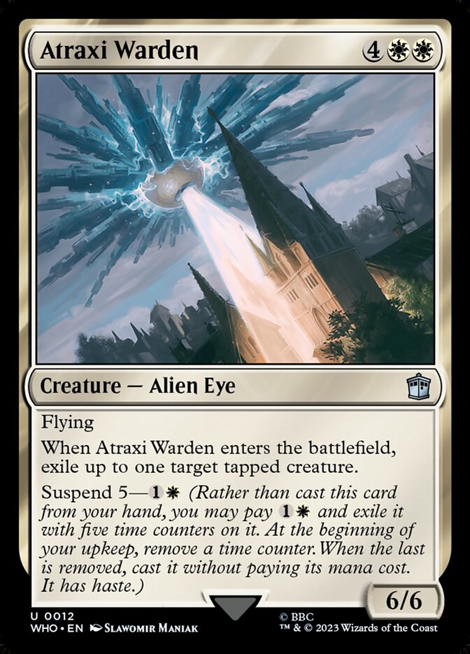 Atraxi Warden 12/331 (Universes Beyond: Doctor Who)  - Foil | Good Games Modbury