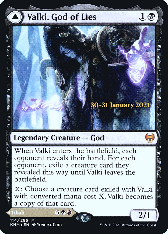 Valki, God of Lies // Tibalt, Cosmic Impostor 114s/1 (Prerelease Cards)  - Foil | Good Games Modbury