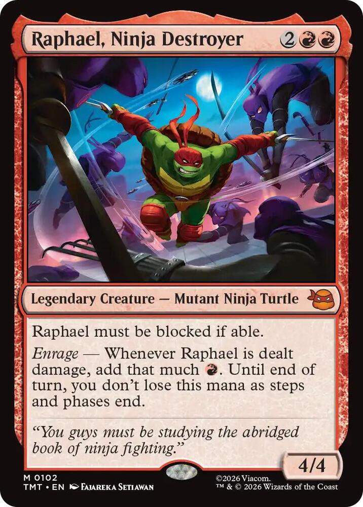 Raphael, Ninja Destroyer 102/190 (Teenage Mutant Ninja Turtles)  - Foil | Good Games Modbury