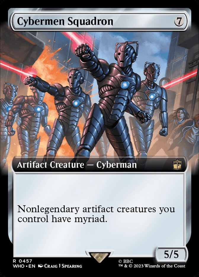 Cybermen Squadron 457/331 (Universes Beyond: Doctor Who)  - Extended Art | Good Games Modbury