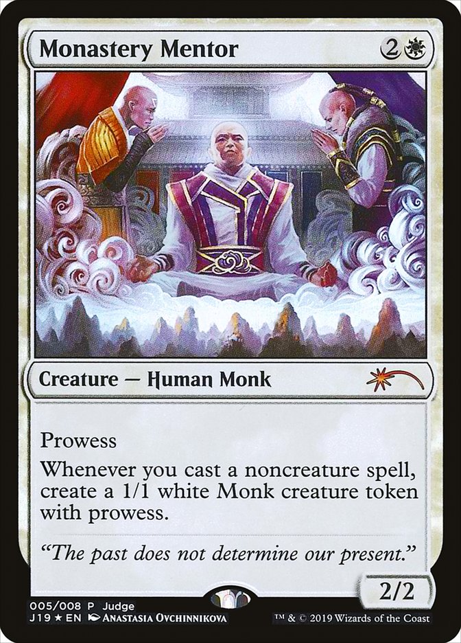 Monastery Mentor 5/8 (Judge Promos)  - Foil | Good Games Modbury