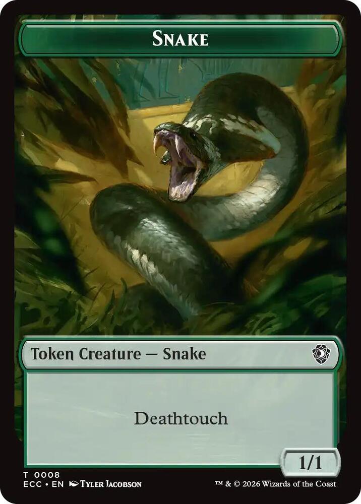 Snake Scarecrow Double Sided Token 8 // 11 (Commander: Lorwyn Eclipsed)  | Good Games Modbury