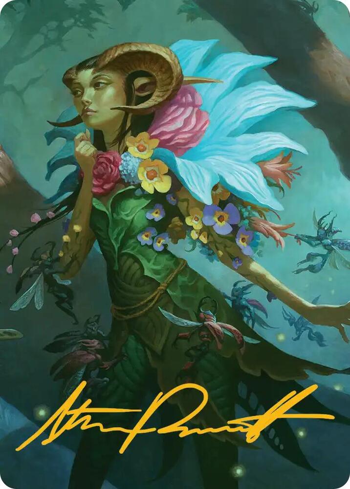 Maralen Fae Ascendant Art Card Gold Stamped Signature 24 (Art Series: Lorwyn Eclipsed)  | Good Games Modbury