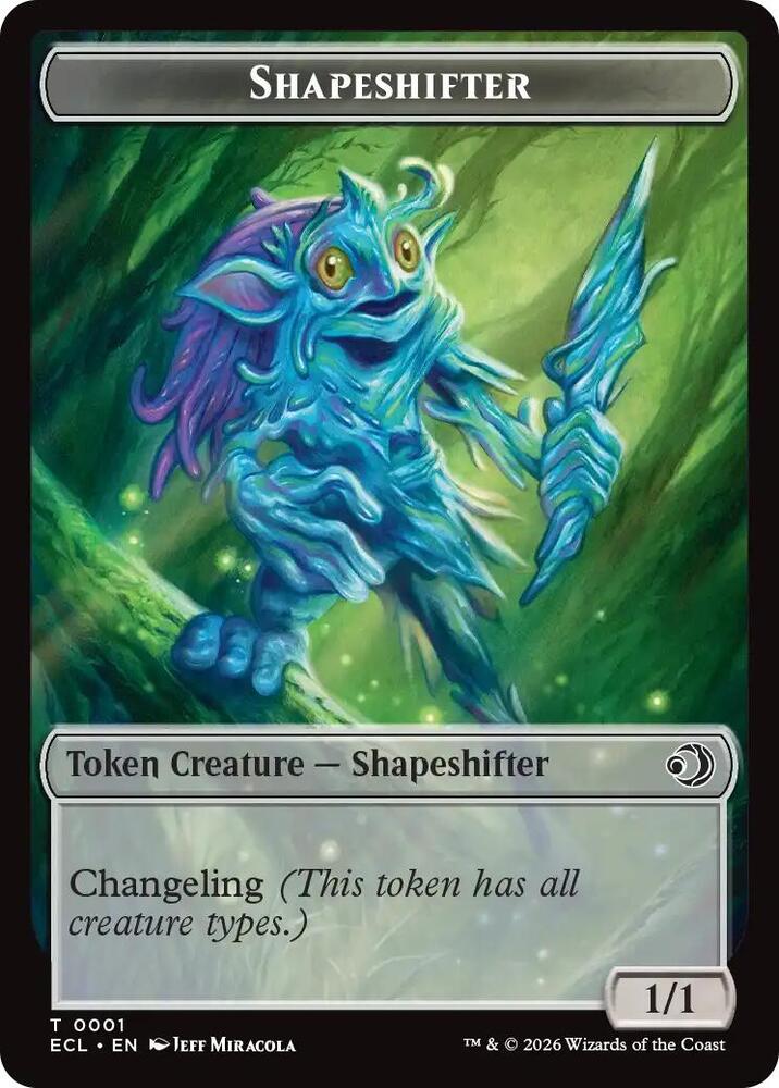 Shapeshifter Merfolk Double Sided Token 1 // 8 (Lorwyn Eclipsed)  | Good Games Modbury