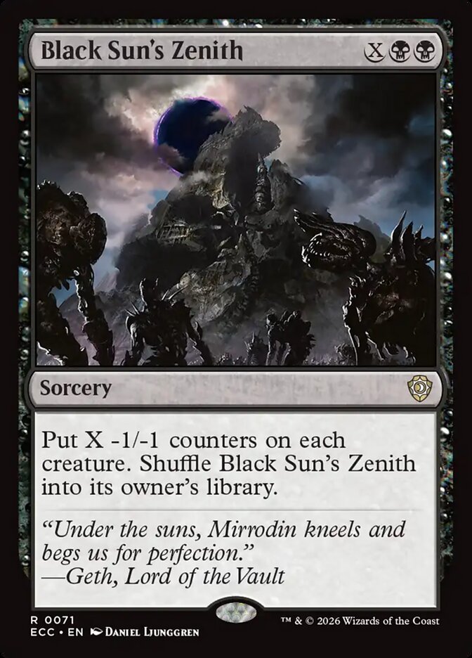 Black Sun's Zenith 71 (Commander: Lorwyn Eclipsed)  | Good Games Modbury