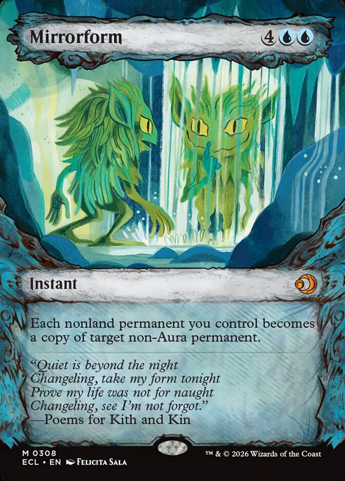 Mirrorform  308/273 (Lorwyn Eclipsed)  - Showcase Foil | Good Games Modbury
