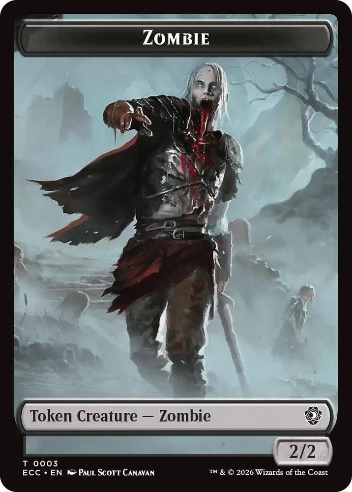 Zombie Snake Double Sided Token 3 // 8 (Commander: Lorwyn Eclipsed)  | Good Games Modbury