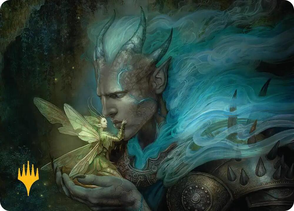 Run Away Together Art Card Gold Stamped Planeswalker Symbol 9 (Art Series: Lorwyn Eclipsed)  | Good Games Modbury