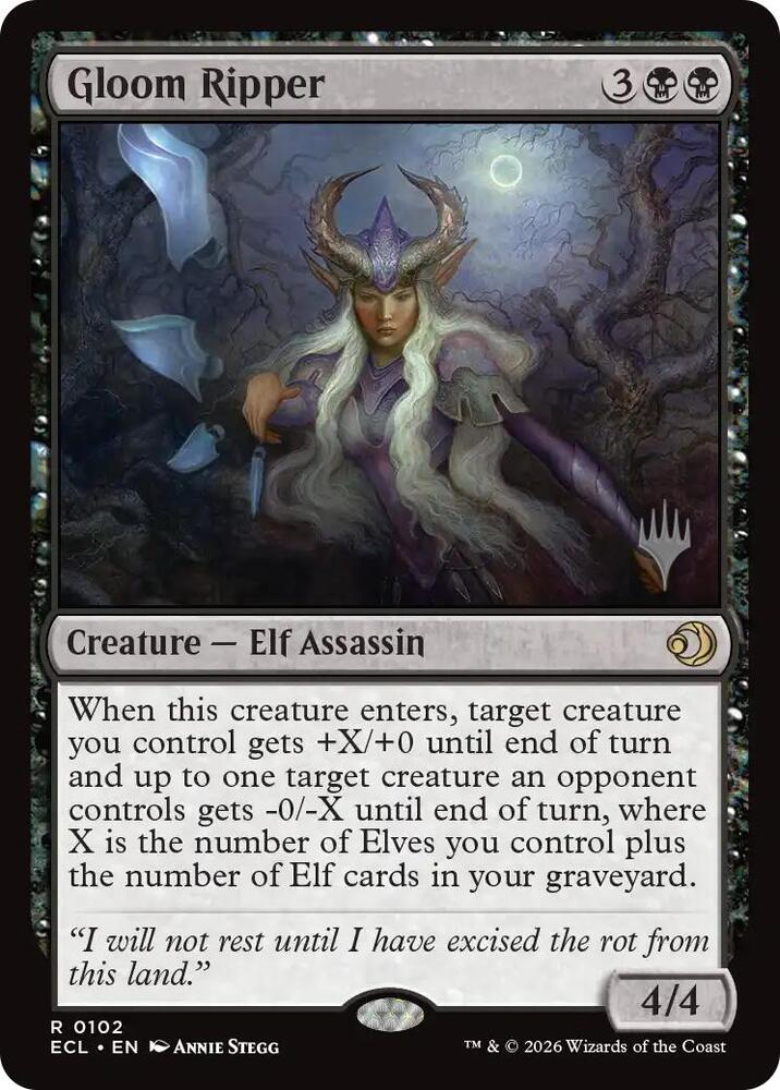 Gloom Ripper 102p/87 (Promo Pack: Lorwyn Eclipsed)  - Foil | Good Games Modbury