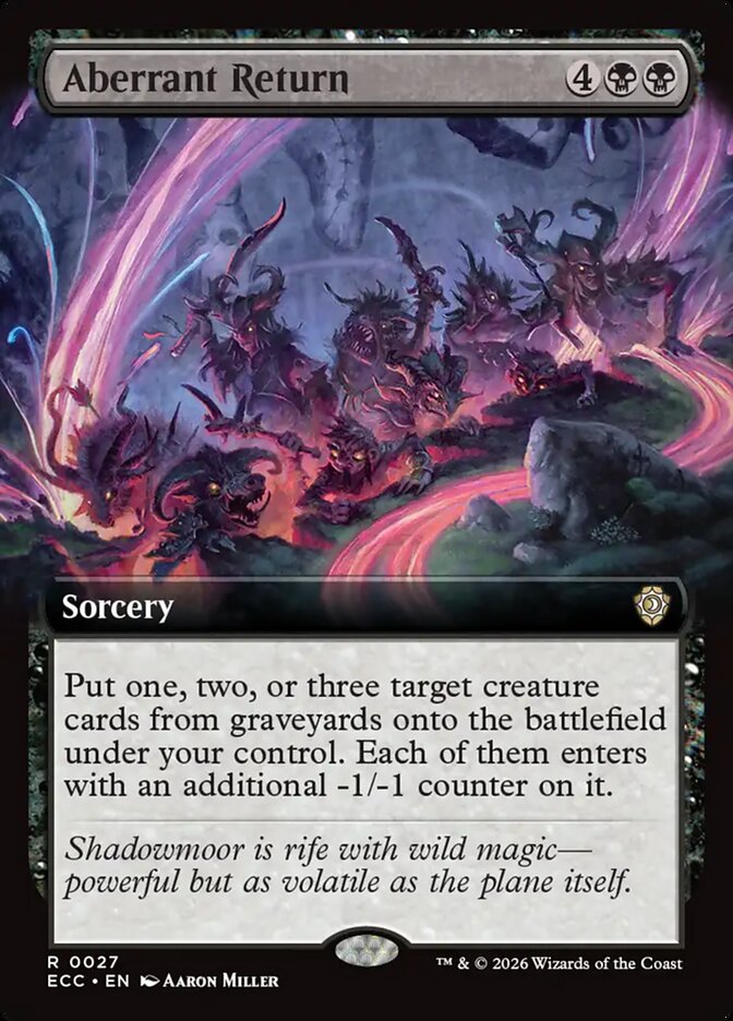 Aberrant Return  27 (Commander: Lorwyn Eclipsed)  - Extended Art | Good Games Modbury