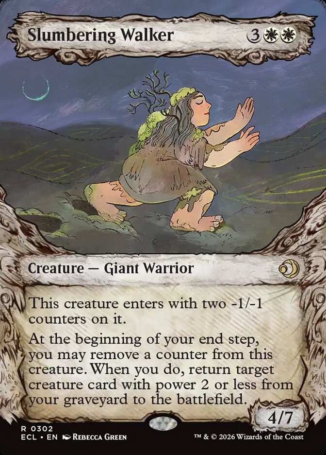 Slumbering Walker  302/273 (Lorwyn Eclipsed)  - Showcase Foil | Good Games Modbury