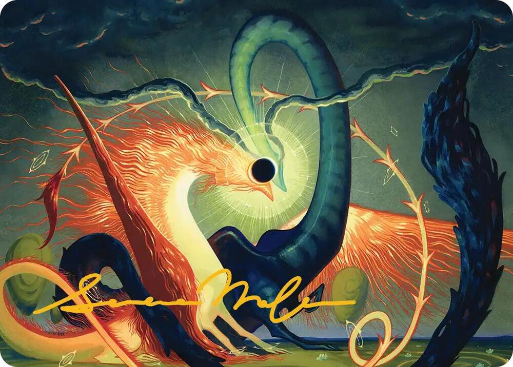 Celestial Reunion Art Card 42 54 Gold Stamped Signature 42 (Art Series: Lorwyn Eclipsed)  | Good Games Modbury