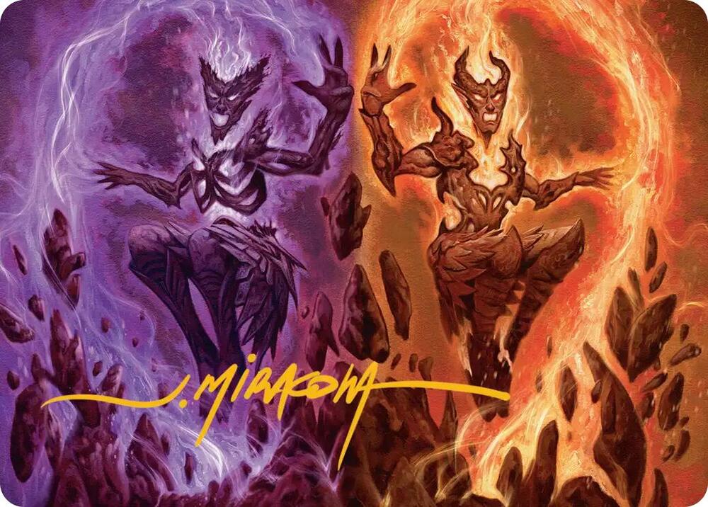 Fire Covenant Art Card Gold Stamped Signature 52 (Art Series: Lorwyn Eclipsed)  | Good Games Modbury