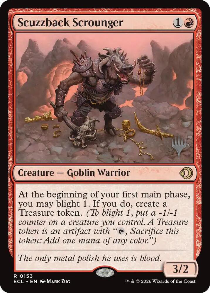 Scuzzback Scrounger 153 (Promo Pack: Lorwyn Eclipsed)  - Foil | Good Games Modbury