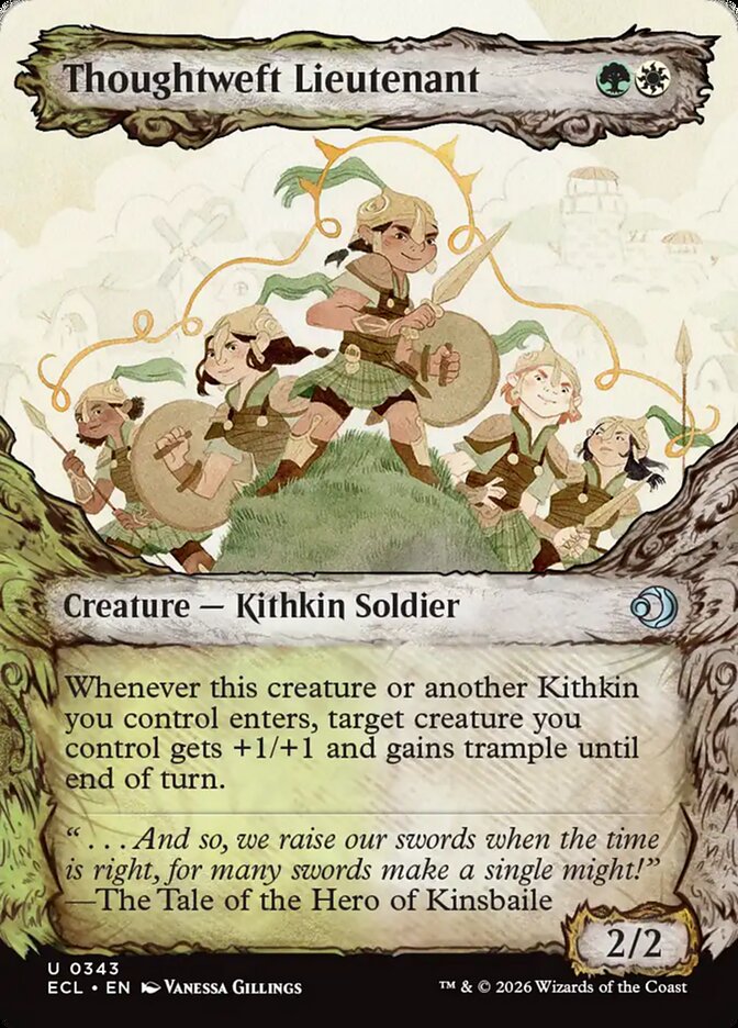Thoughtweft Lieutenant  343/273 (Lorwyn Eclipsed)  - Showcase Foil | Good Games Modbury