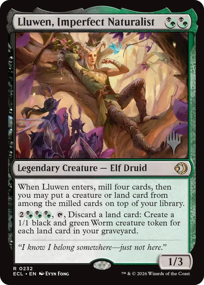 Lluwen Imperfect Naturalist 232p/87 (Promo Pack: Lorwyn Eclipsed)  - Foil | Good Games Modbury