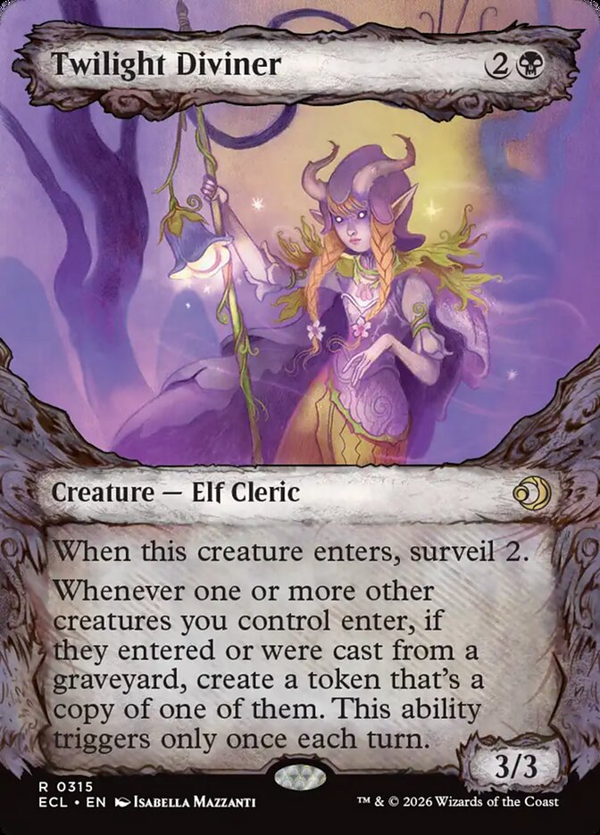 Twilight Diviner  315 (Lorwyn Eclipsed)  - Showcase Foil | Good Games Modbury