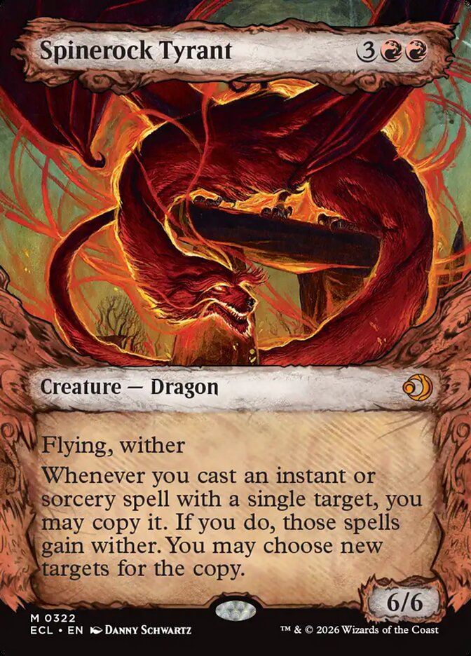 Spinerock Tyrant  322 (Lorwyn Eclipsed)  - Showcase Foil | Good Games Modbury
