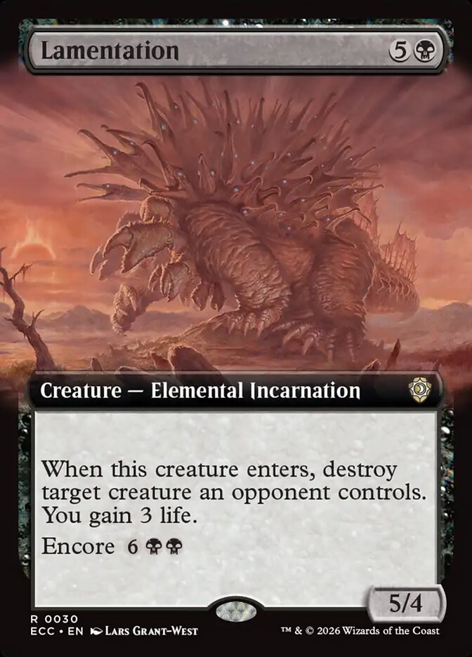 Lamentation  30/176 (Commander: Lorwyn Eclipsed)  - Extended Art  | Good Games Modbury