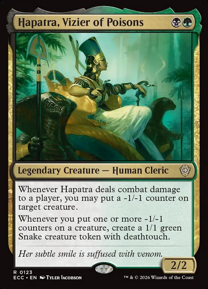 Hapatra, Vizier of Poisons 123/176 (Commander: Lorwyn Eclipsed)  | Good Games Modbury