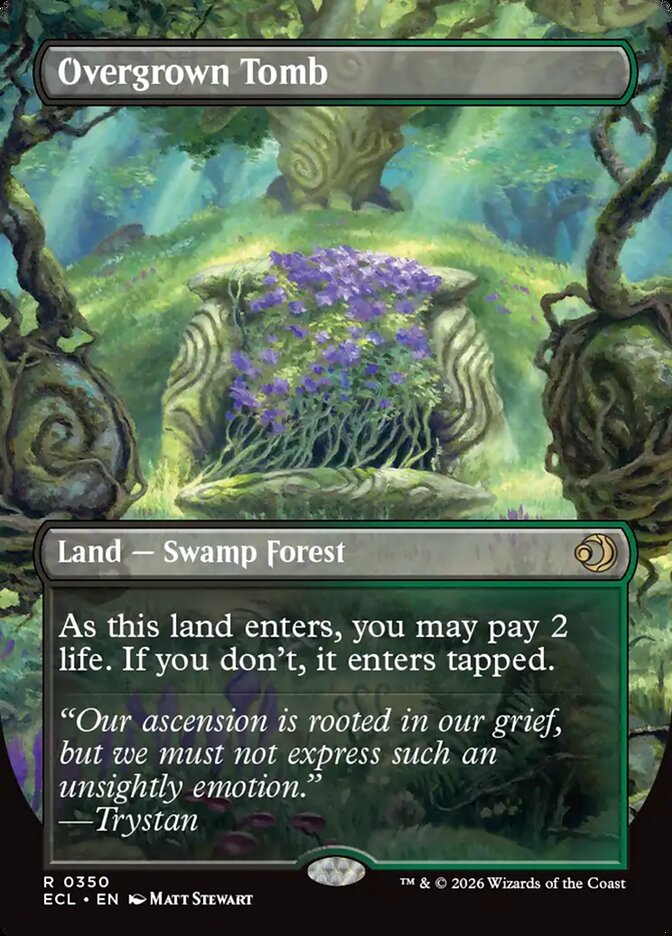 Overgrown Tomb 350/273 (Lorwyn Eclipsed)  - Borderless | Good Games Modbury