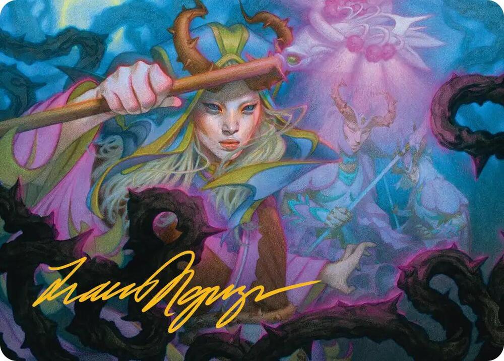 Stoic Grove Guide Art Card Gold Stamped Signature 25 (Art Series: Lorwyn Eclipsed)  | Good Games Modbury