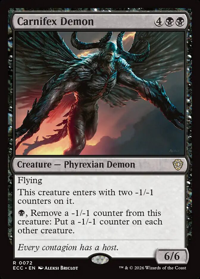 Carnifex Demon 72/176 (Commander: Lorwyn Eclipsed)  | Good Games Modbury